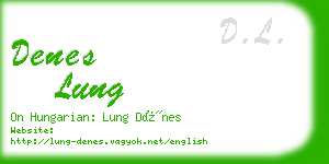 denes lung business card